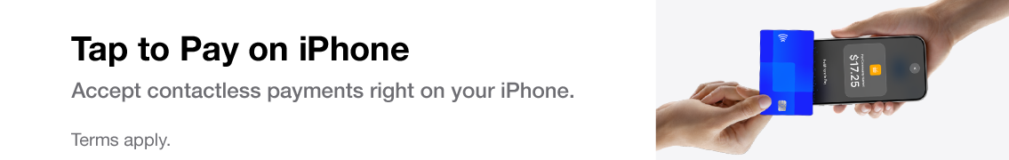 Tap to Pay on iPhone. Accept contactless payments right on your iPhone. Terms apply.